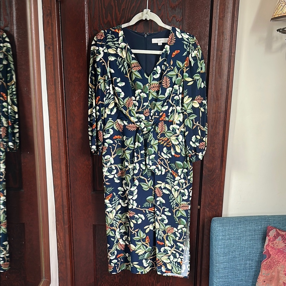 Floral Front Tie Dress